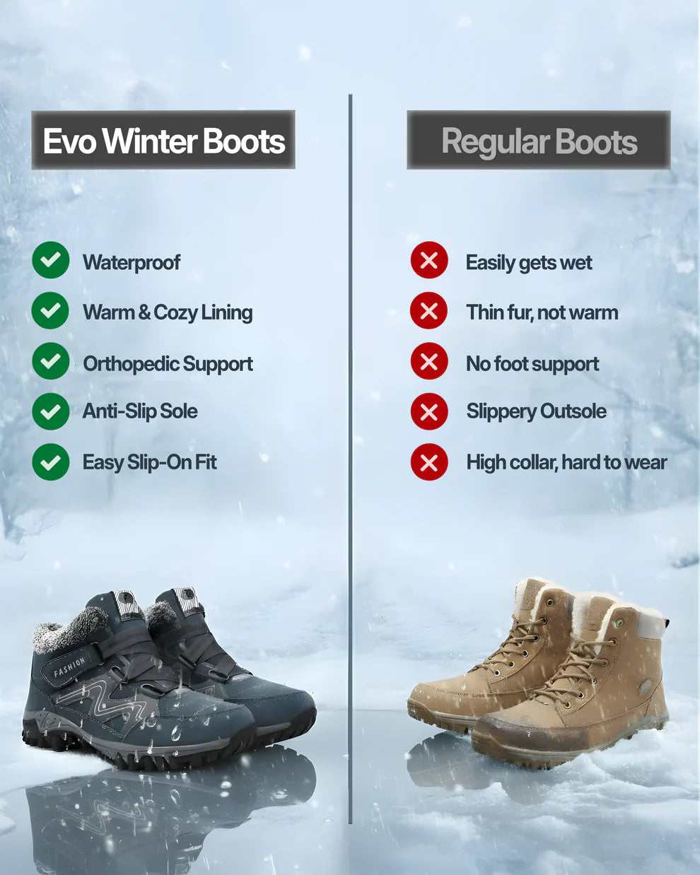ORTHOBOOTS - Orthopedic boots High-grip Vibram sole